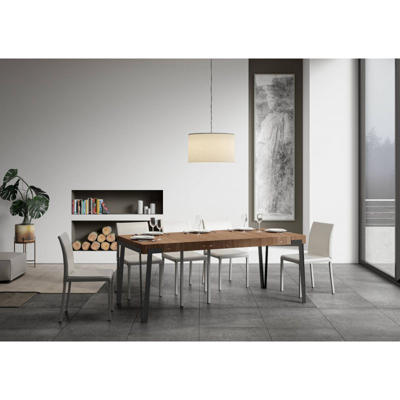 Consolle allungabile 90x40/190 cm Dalia Small Premium telaio Antracite