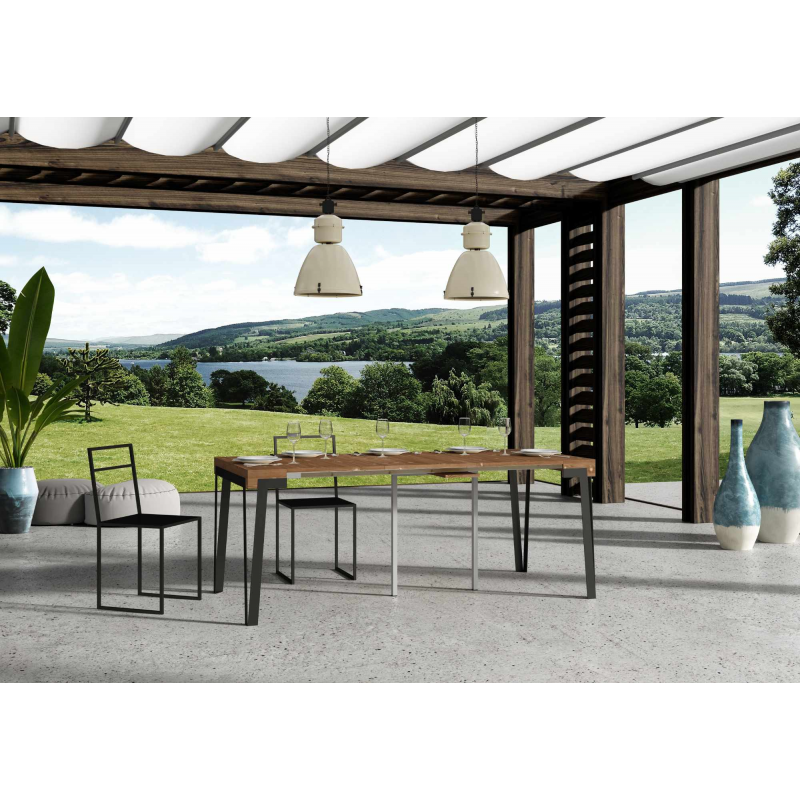 Consolle allungabile 90x40/290 cm Dalia telaio Antracite