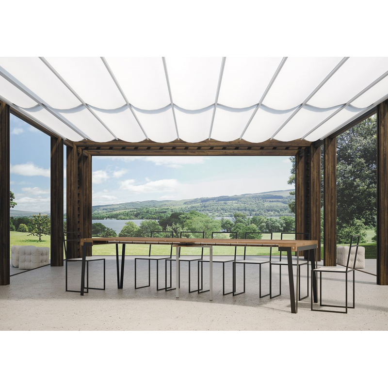 Consolle allungabile 90x40/290 cm Dalia telaio Antracite