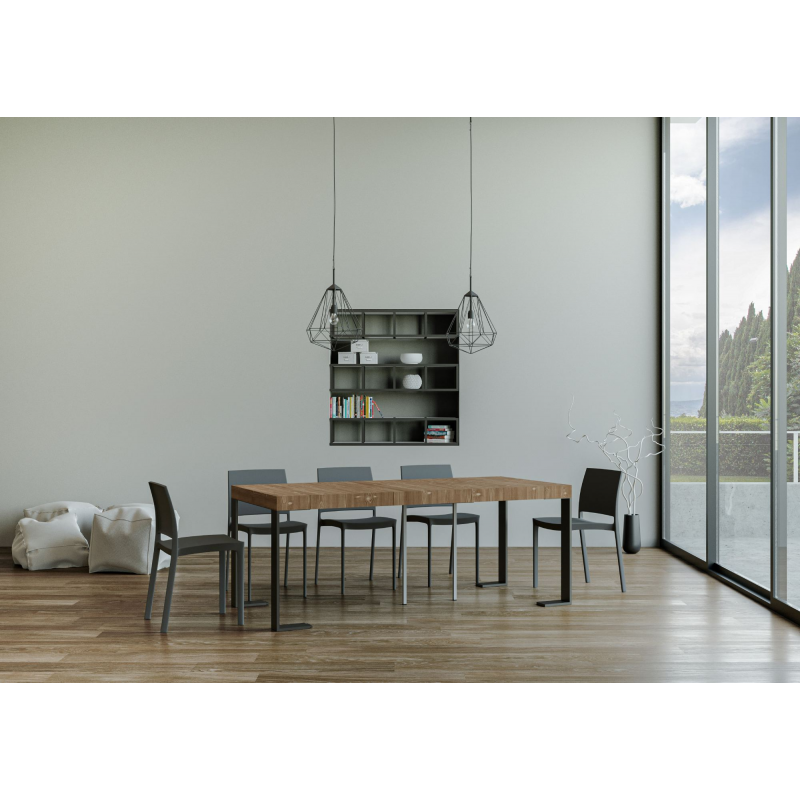 Consolle allungabile 90x40/190 cm Orchidea Small Premium telaio Antracite