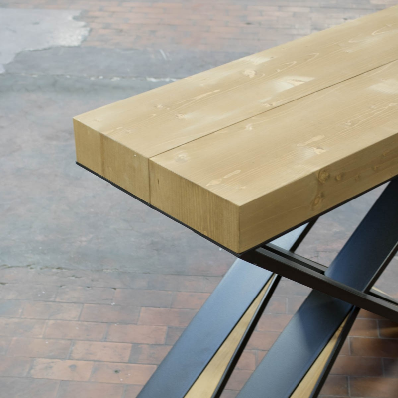 Consolle allungabile 90x40/290 cm Lilla telaio Antracite