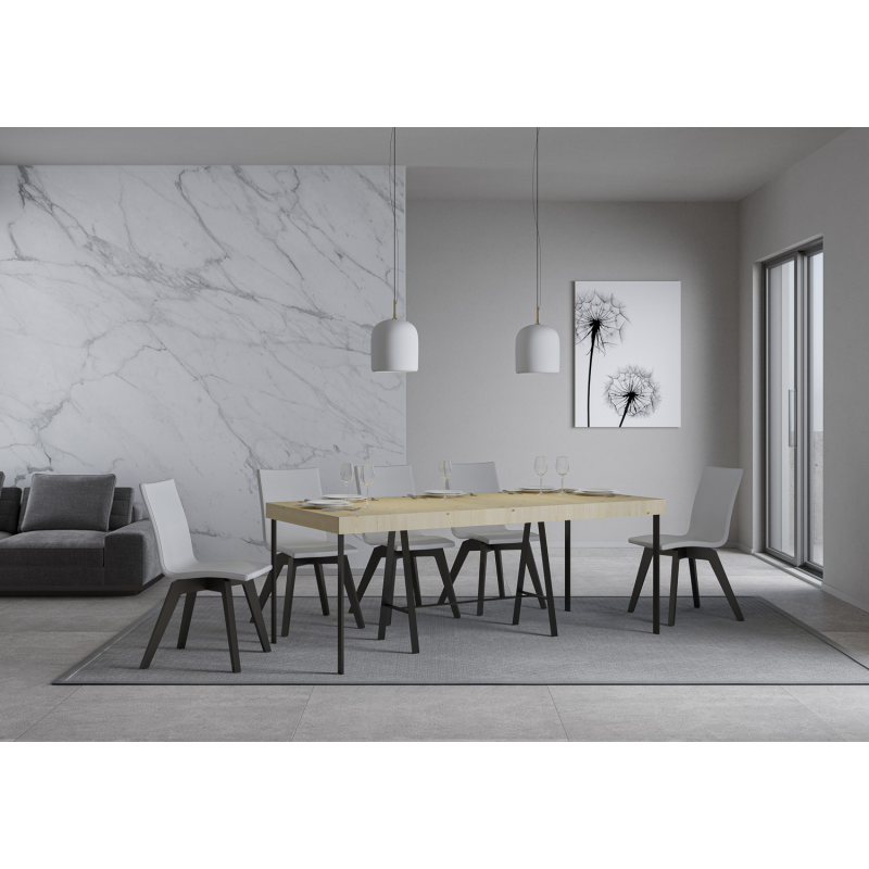 Consolle allungabile 90x40/190 cm Iris Small Premium telaio Antracite