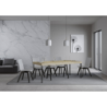 Consolle allungabile 90x40/190 cm Iris Small Premium telaio Antracite