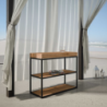 Consolle allungabile 90x40/290 cm Camelia telaio Antracite