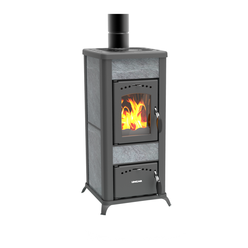 Alice 480 AZ stufa a legna in ghisa e pietra ollare 6.5kW