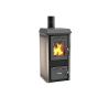 Gioia 470 AZ stufa a legna in acciaio e ghisa cappuccino 6.5kW