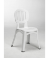 SET 4 SEDIE IMPILABILI ELBA IN POLIPROPILENE BIANCO MADE IN ITALY