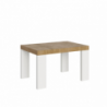 Tavolo allungabile 90x130/234 cm Roxell Mix piano Bianco Frassino - gambe Noce
