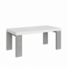 Tavolo allungabile 90x180/284 cm Roxell Mix piano Bianco Frassino - gambe Noce