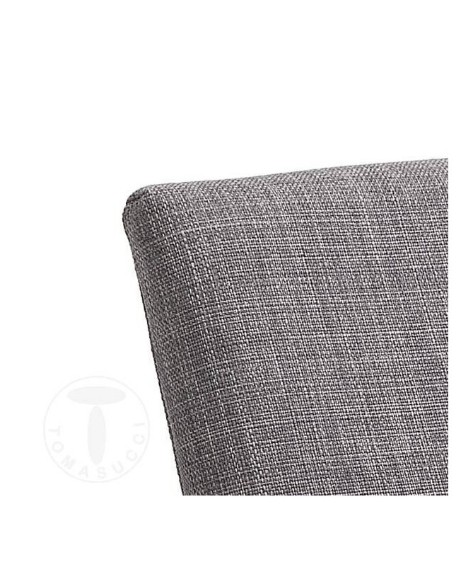 Sedia in tessuto Emma Moka - set da 2 grigio