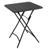 Set Tavolo metallo + 2 Sedie metallo Rovigo antracite cm 50x54h42/87