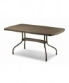 Tavolo Olimpo ribaltabile 160 x 90 in tecnopolimero intrecciato e alluminio