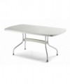 Tavolo Olimpo ribaltabile 160 x 90 in tecnopolimero intrecciato e alluminio