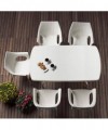 Tavolo Olimpo ribaltabile 160 x 90 in tecnopolimero intrecciato e alluminio