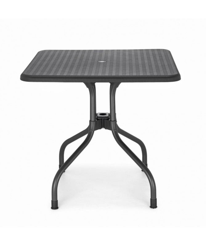 Tavolo Olimpo ribaltabile 80 x 80 in polipropilene e alluminio