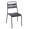 Set Tavolo metallo + 2 Sedie metallo Rovigo antracite cm 50x54h42/87