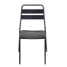 Set Tavolo metallo + 2 Sedie metallo Rovigo antracite cm 50x54h42/87