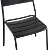 Set Tavolo metallo + 2 Sedie metallo Rovigo antracite cm 50x54h42/87