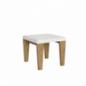 Tavolo allungabile 90x90/246 cm Spimbo Mix piano Bianco Frassino - gambe Noce