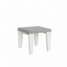Tavolo allungabile 90x90/246 cm Spimbo Mix piano Bianco Frassino - gambe Noce