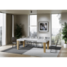 Tavolo allungabile 90x130/234 cm Spimbo Mix piano Bianco Frassino - gambe Noce