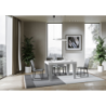 Tavolo allungabile 90x130/234 cm Spimbo Mix piano Bianco Frassino - gambe Noce