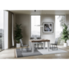 Tavolo allungabile 90x130/234 cm Spimbo Mix piano Bianco Frassino - gambe Noce