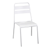 Set Tavolo metallo + 2 Sedie metallo Rovigo bianco cm 50x54h42/87