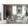 Tavolo allungabile 90x130/234 cm Spimbo Mix piano Bianco Frassino - gambe Noce