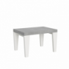 Tavolo allungabile 90x130/234 cm Spimbo Mix piano Bianco Frassino - gambe Noce
