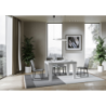 Tavolo allungabile 90x130/234 cm Spimbo Mix piano Bianco Frassino - gambe Noce