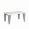 Tavolo allungabile 90x160/264 cm Spimbo Mix piano Bianco Frassino - gambe Noce