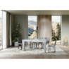 Tavolo allungabile 90x160/264 cm Spimbo Mix piano Bianco Frassino - gambe Noce