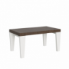 Tavolo allungabile 90x160/264 cm Spimbo Mix piano Bianco Frassino - gambe Noce