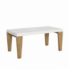 Tavolo allungabile 90x180/284 cm Spimbo Mix piano Bianco Frassino - gambe Noce