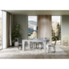 Tavolo allungabile 90x180/284 cm Spimbo Mix piano Bianco Frassino - gambe Noce