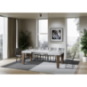 Tavolo allungabile 90x130/390 cm Spimbo Mix piano Bianco Frassino - gambe Noce