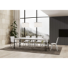 Tavolo allungabile 90x90/246 cm Ghibli telaio Antracite