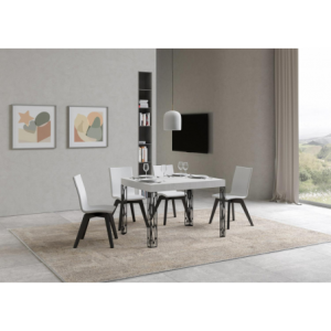 Zoom Tavolo allungabile 80x120/204 cm Ghibli telaio Antracite