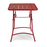Set Tavolo metallo + 2 Sedie metallo Rovigo rossa cm 50x54h42/87