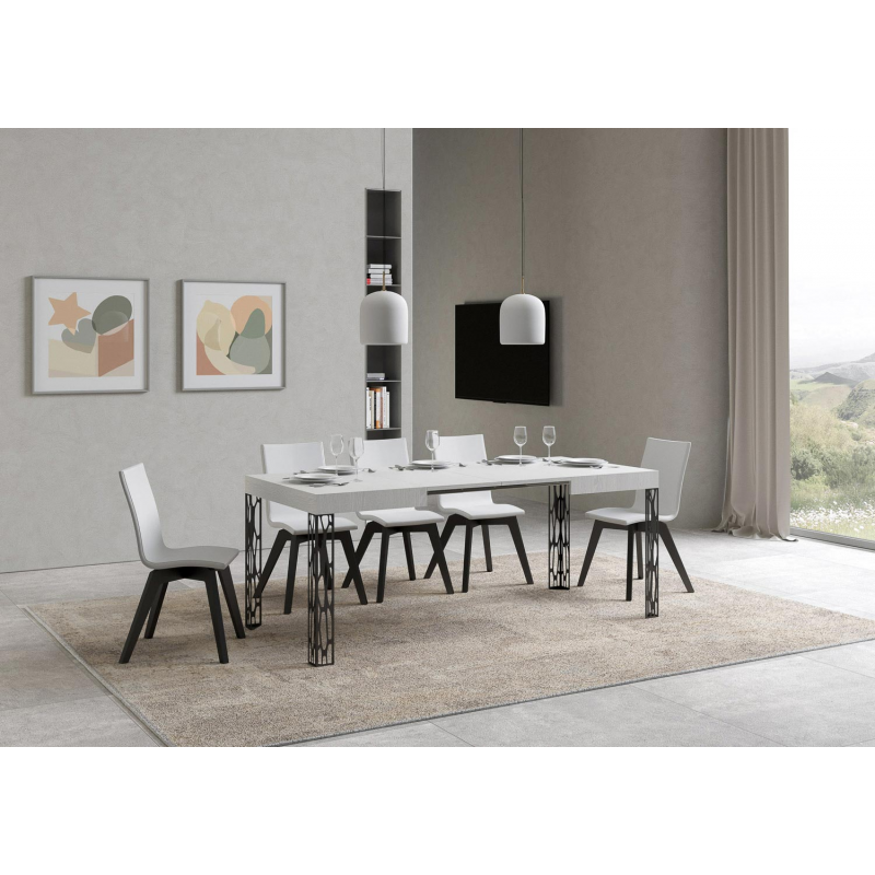 Tavolo allungabile 80x120/204 cm Ghibli telaio Antracite