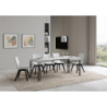 Tavolo allungabile 80x120/204 cm Ghibli telaio Antracite