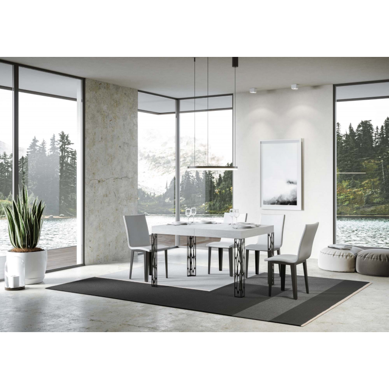 Tavolo allungabile 90x120/224 cm Ghibli telaio Antracite