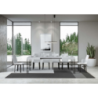 Tavolo allungabile 90x140/244 cm Ghibli telaio Antracite