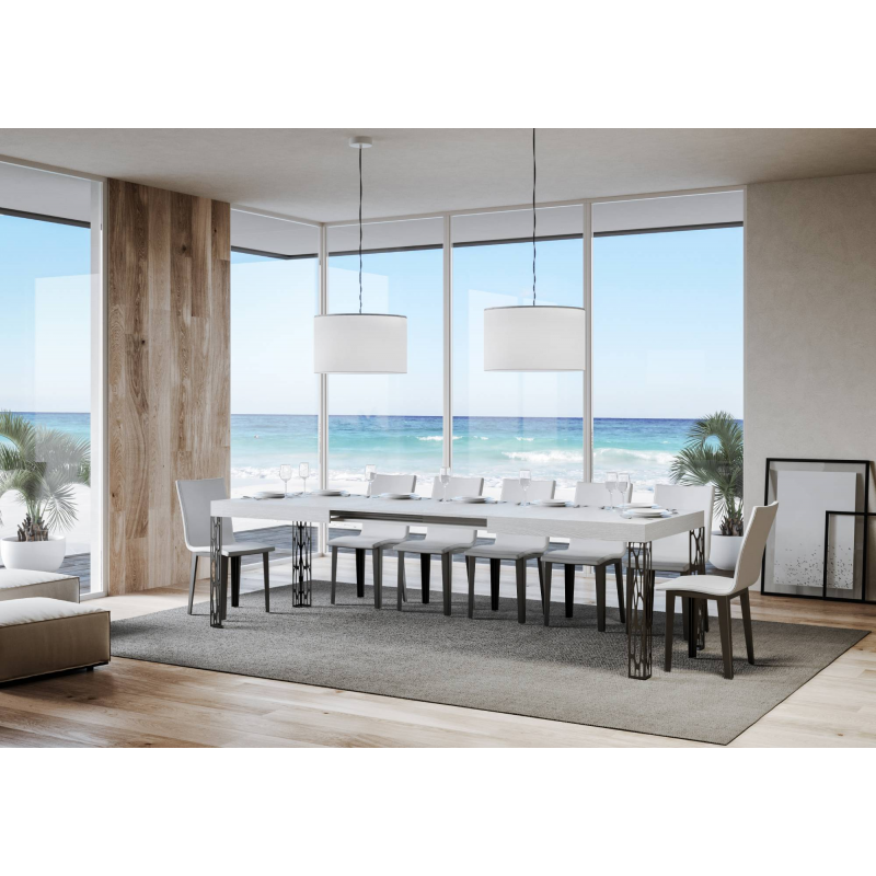 Tavolo allungabile 90x160/264 cm Ghibli telaio Antracite