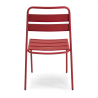 Set Tavolo metallo + 2 Sedie metallo Rovigo rossa cm 50x54h42/87