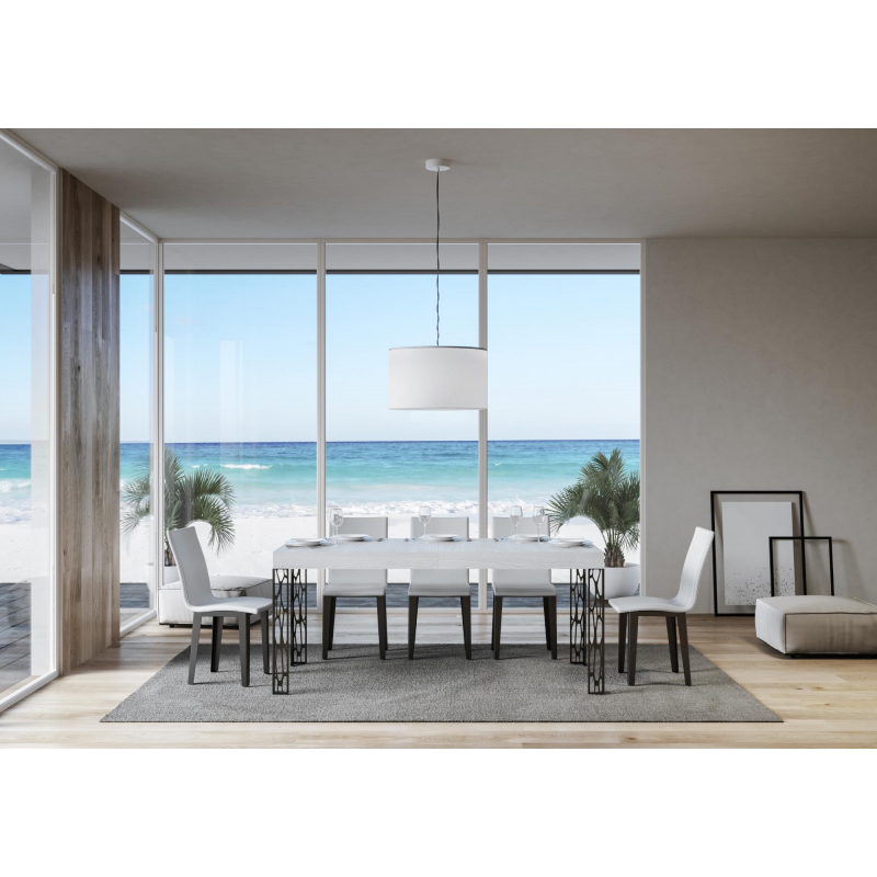 Tavolo allungabile 90x180/284 cm Ghibli telaio Antracite