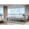 Tavolo allungabile 90x180/284 cm Ghibli telaio Antracite