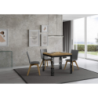 Tavolo apribile 90x90/180 cm Ghibli Libra telaio Antracite