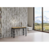 Tavolo apribile 120/200x45/90 cm Ghibli Double telaio Antracite